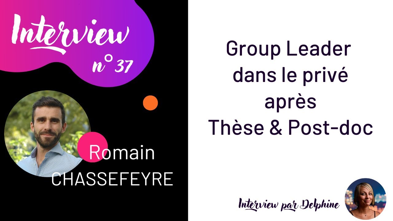 (38) Comment j'ai quitté l'académique pour le monde de l'entreprise ? Le parcours de Romain.