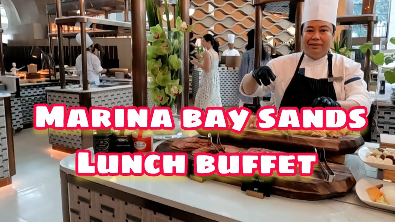 Lunch buffet at the Marina Sands Hotel. Singapore 2/3/26