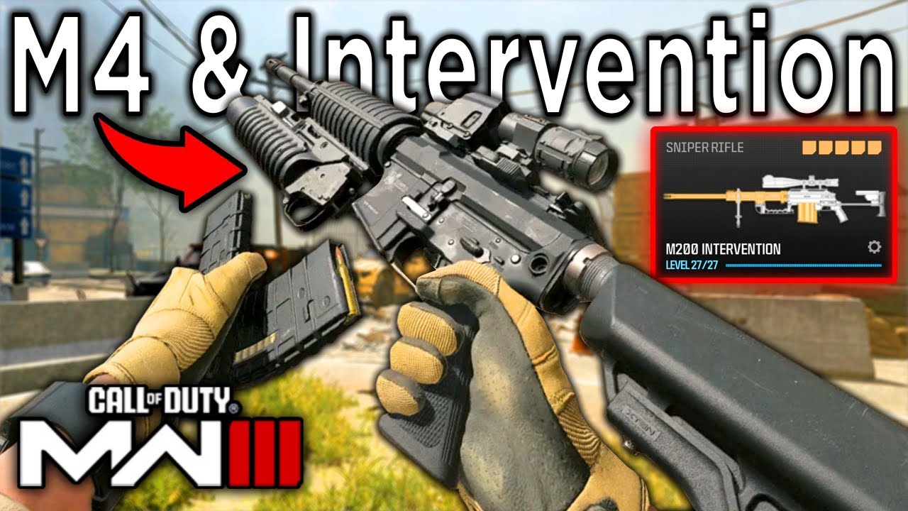 Classic M4A1 SOPMOD & M200 Intervention - Modern Warfare 3 Multiplayer Gameplay
