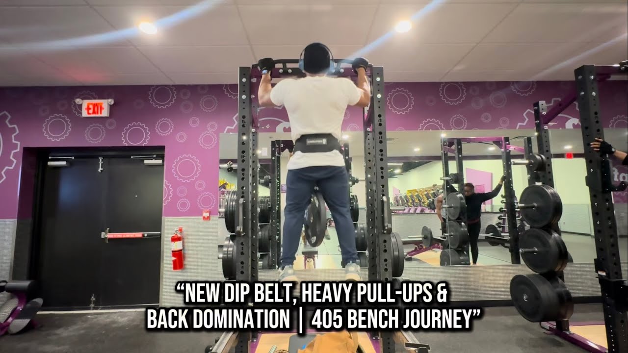 Back & Biceps | Weighted Pull-Ups w/ New Dip Belt + T-Bar Rows (405 Bench Journey)