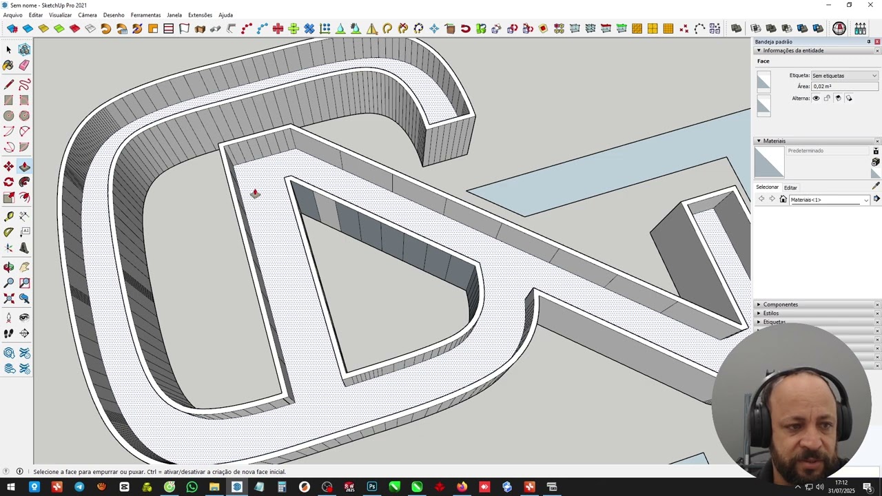 Est&atilde;o cobrando caro pra te ensinar isso aqui: EXTRUS&Atilde;O de LETRAS CAIXA 3D!