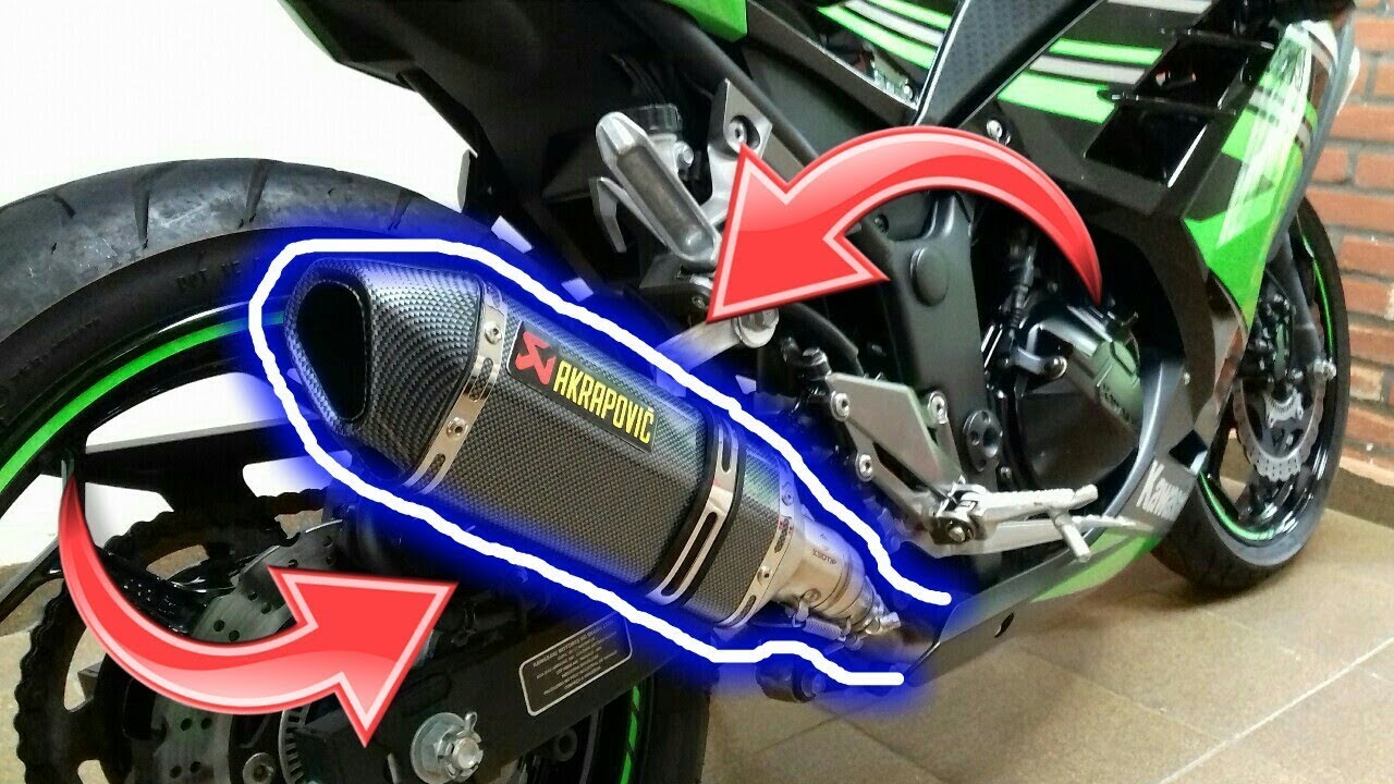 PONTEIRA AKRAPOVIC NA NINJA 300 - MILK093