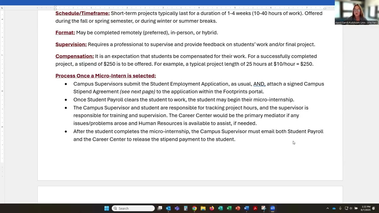 KU Campus Micro-Internship Program