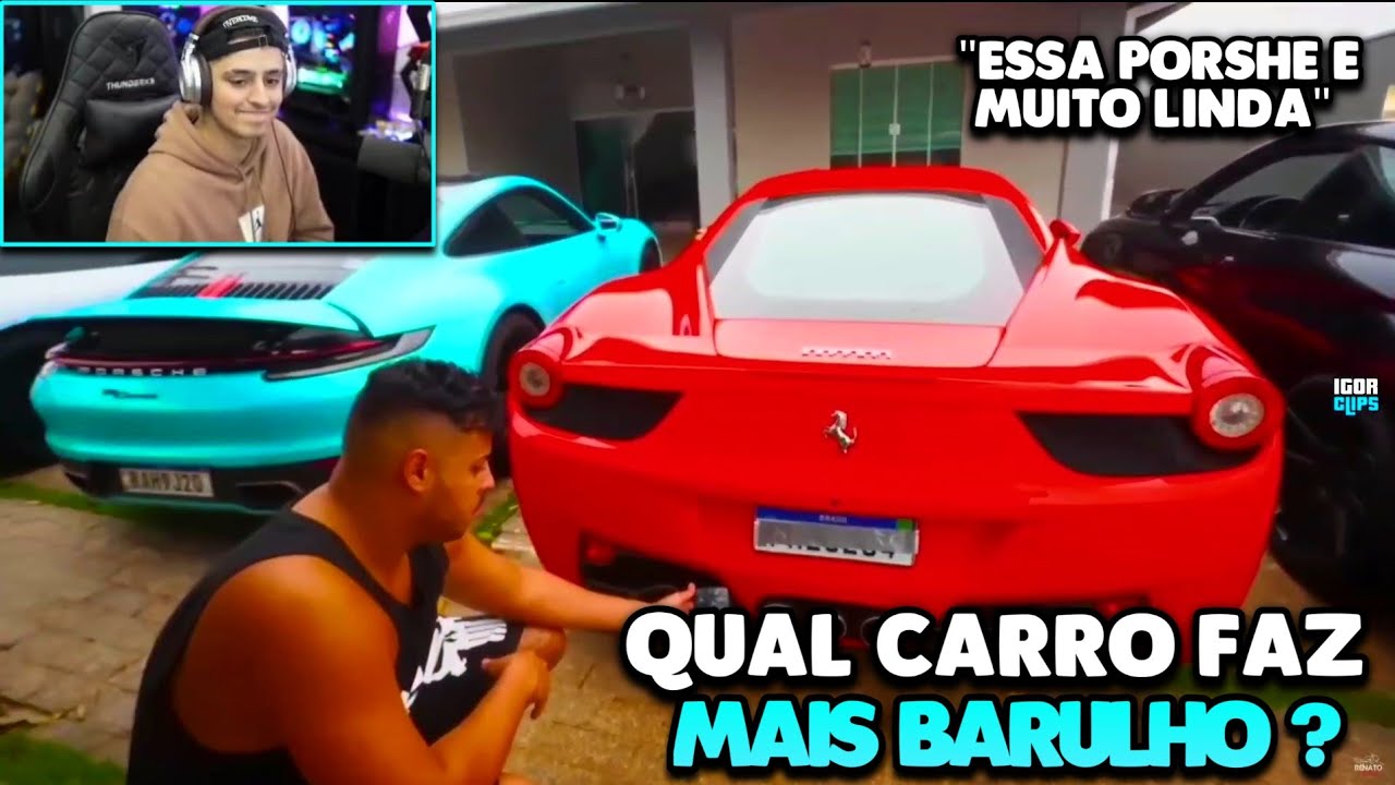 CORINGA REAGINDO AO CARRO MAIS BARULHENTO | Renato Garcia