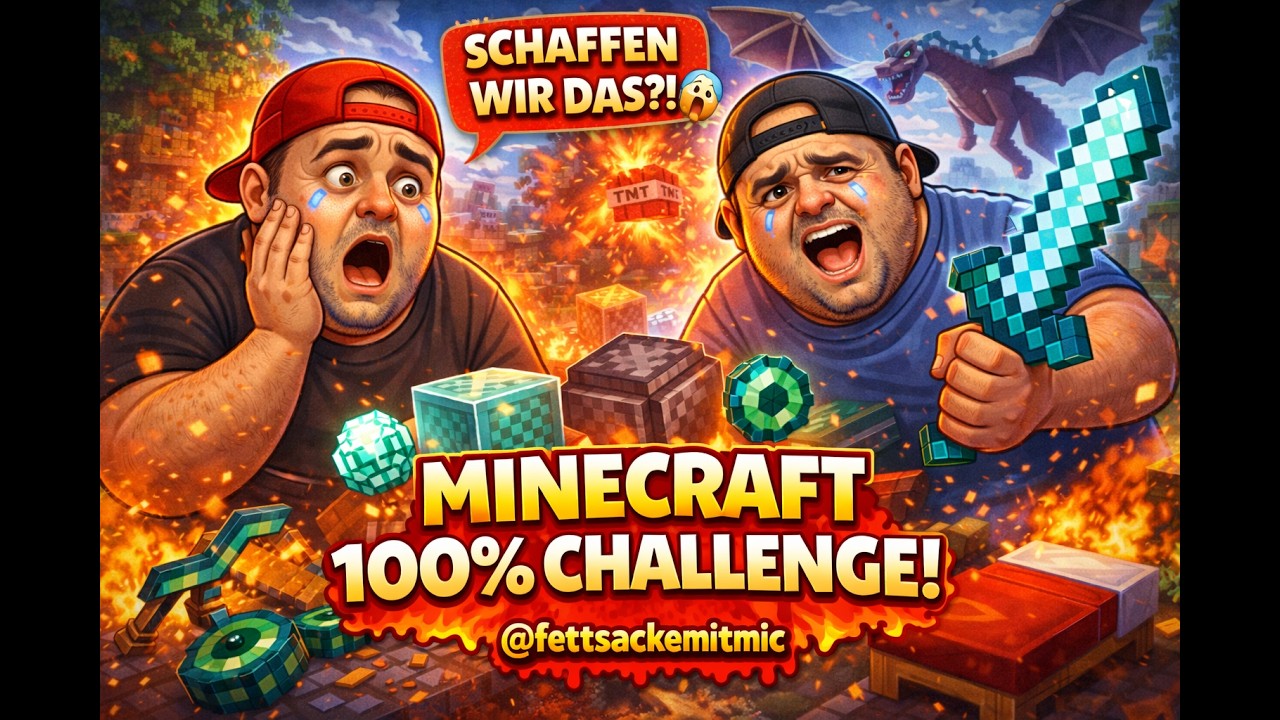 Wir versuchen Minecraft zu 100 % zu beenden… 😳