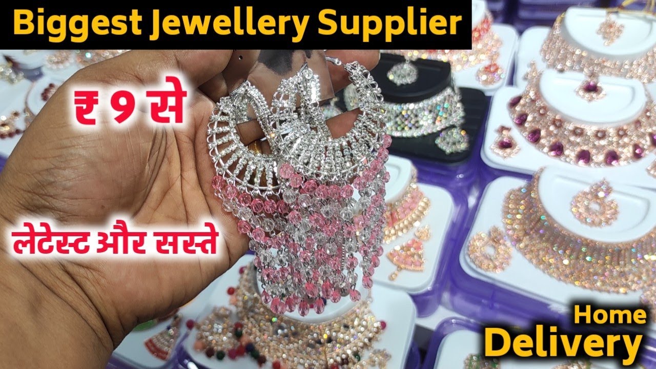 Artificial jewellery supplier in Delhi | Choker Necklace Earrings Bangles Wholesale market in Delhi