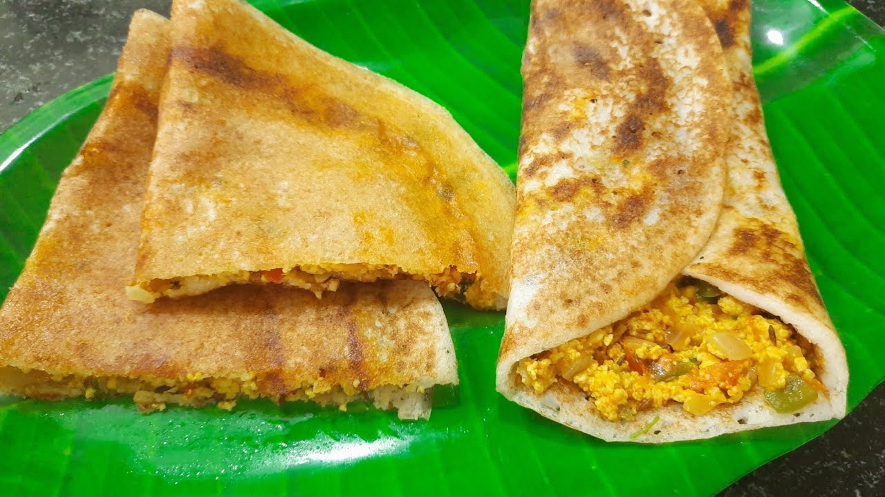 Paneer Dosa | Street style Paneer dosa recipe | Easy Dosa recipe | Paneer burji Dosa