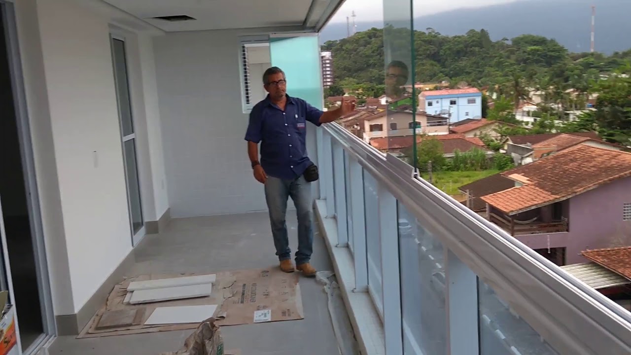 ENVIDRAÇAMENTO DE SACADA SEM ROLDANAS - SISTEMA PREMIUM