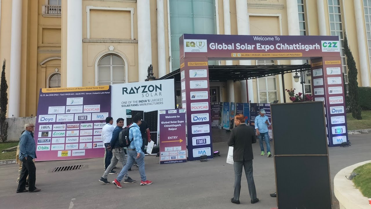 Raipur Solar Panel Expo Vlog Video 2026 | solar panel expo india 