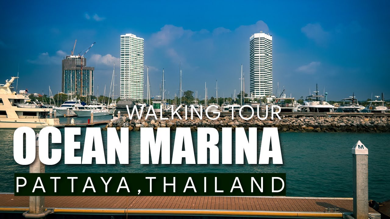 POV Walking Tour – Ocean Marina Pattaya & Harbor | Day Walk | 4K No Commentary