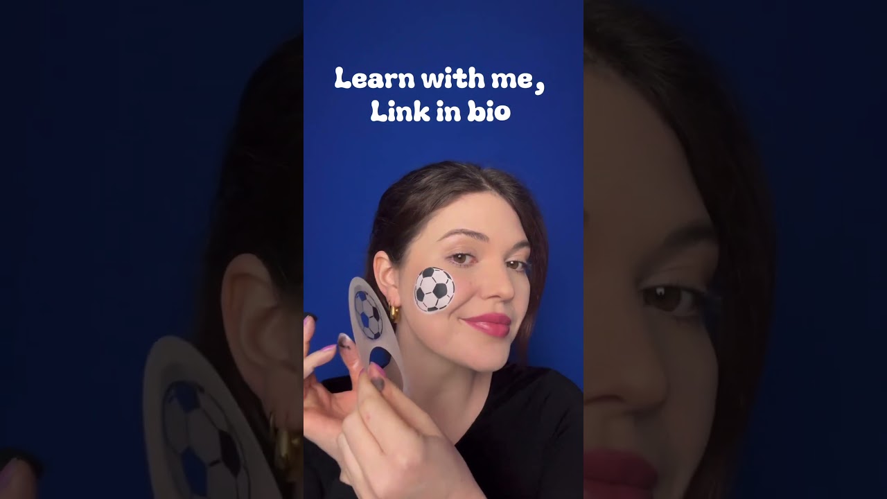 Football face paint stencil ⚽️ 🔥