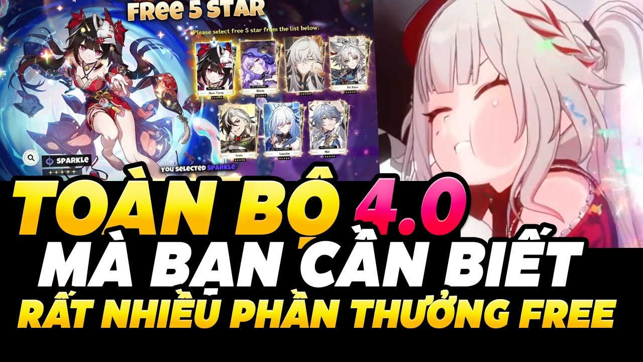 Toàn Bộ Phiên Bản 4.0 HSR Mà Bạn Cần Biết | Rất Nhiều Phần Thưởng Free