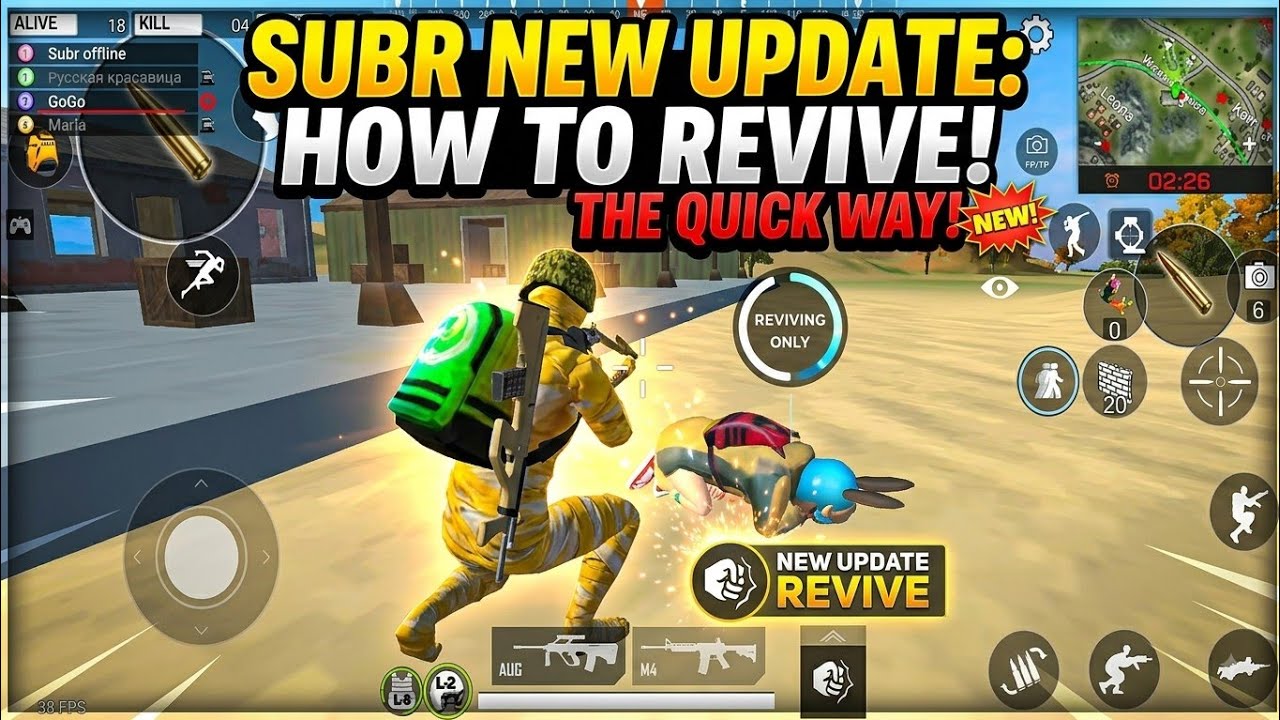 Subr How to revive your teammates in Survival Unknown Battle royale new updates |Subr game |