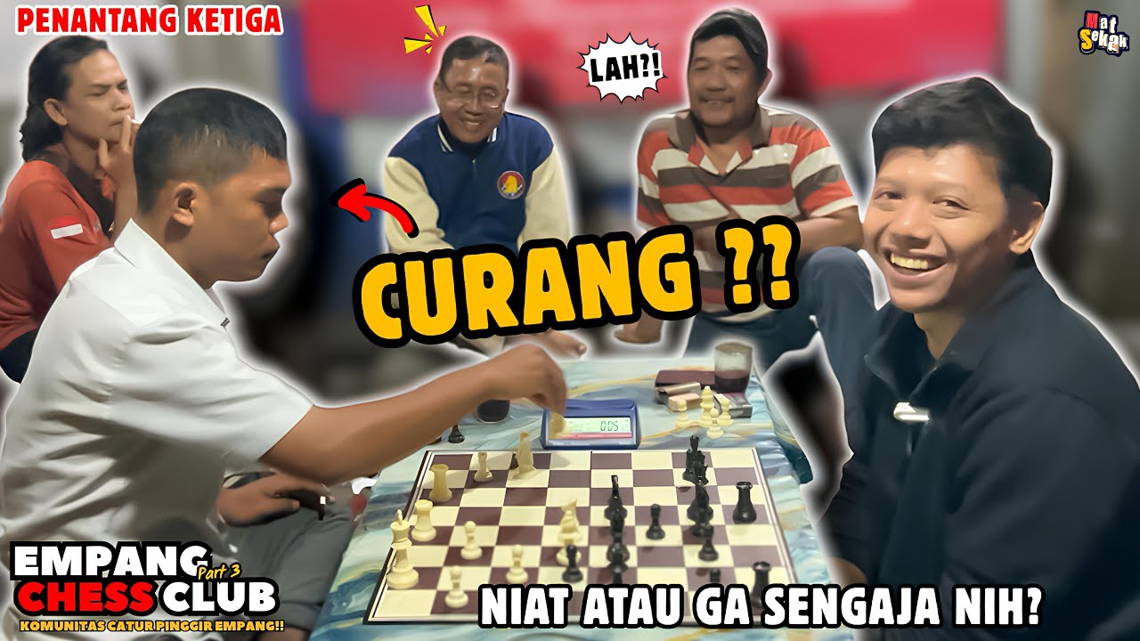 TERTANGKAP BASAH!! DETIK-DETIK LAWAN GESER BIDAK CURANG AUTO MINTA MAAF ! EMPANG CHESS CLUB part 3
