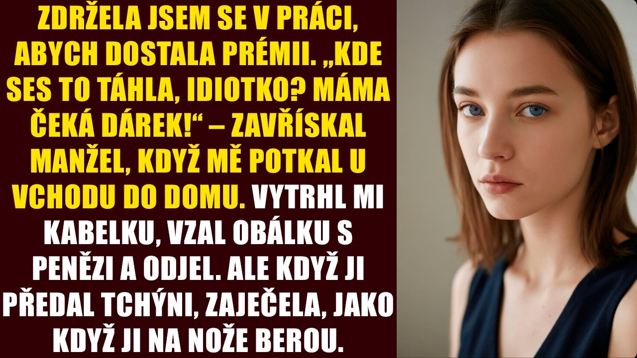 Zdržela jsem se v práci, abych dostala prémii. „kde ses to táhla, idiotko? Máma čeká dárek!“...
