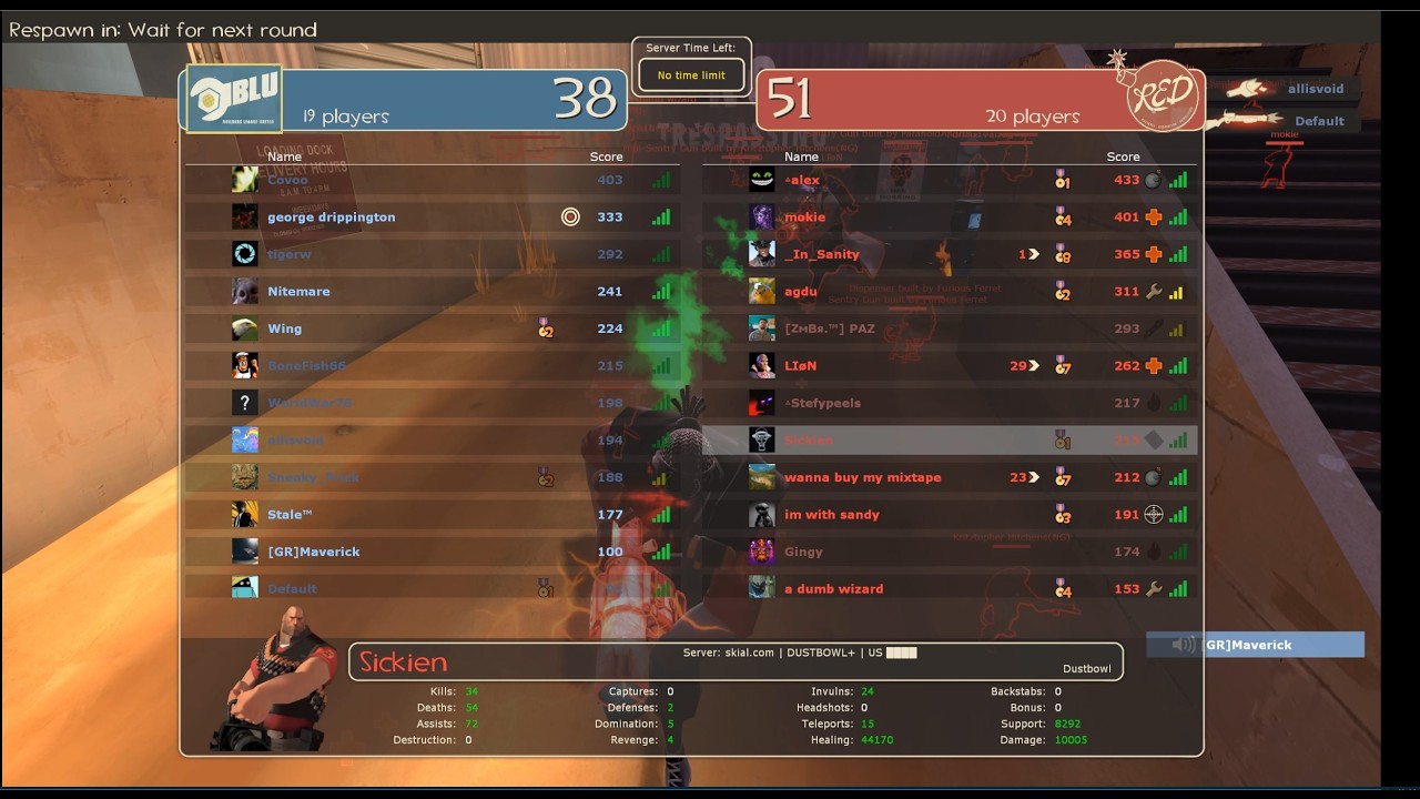 Team Fortress 2 2026 02 27 Dustbowl Red Heavy fullrun