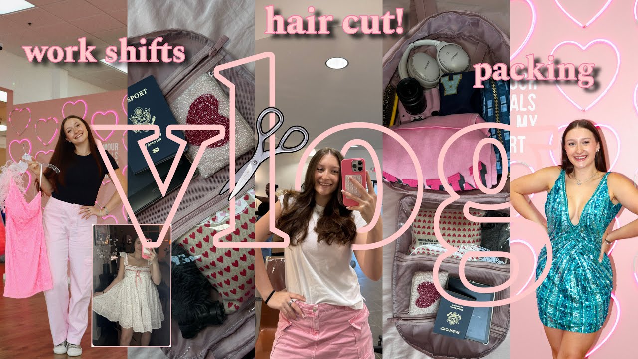 spend a couple days with me 💌 work shifts, BTS photoshoot, packing for ITALY etc!!🫶🏻🎀🤍