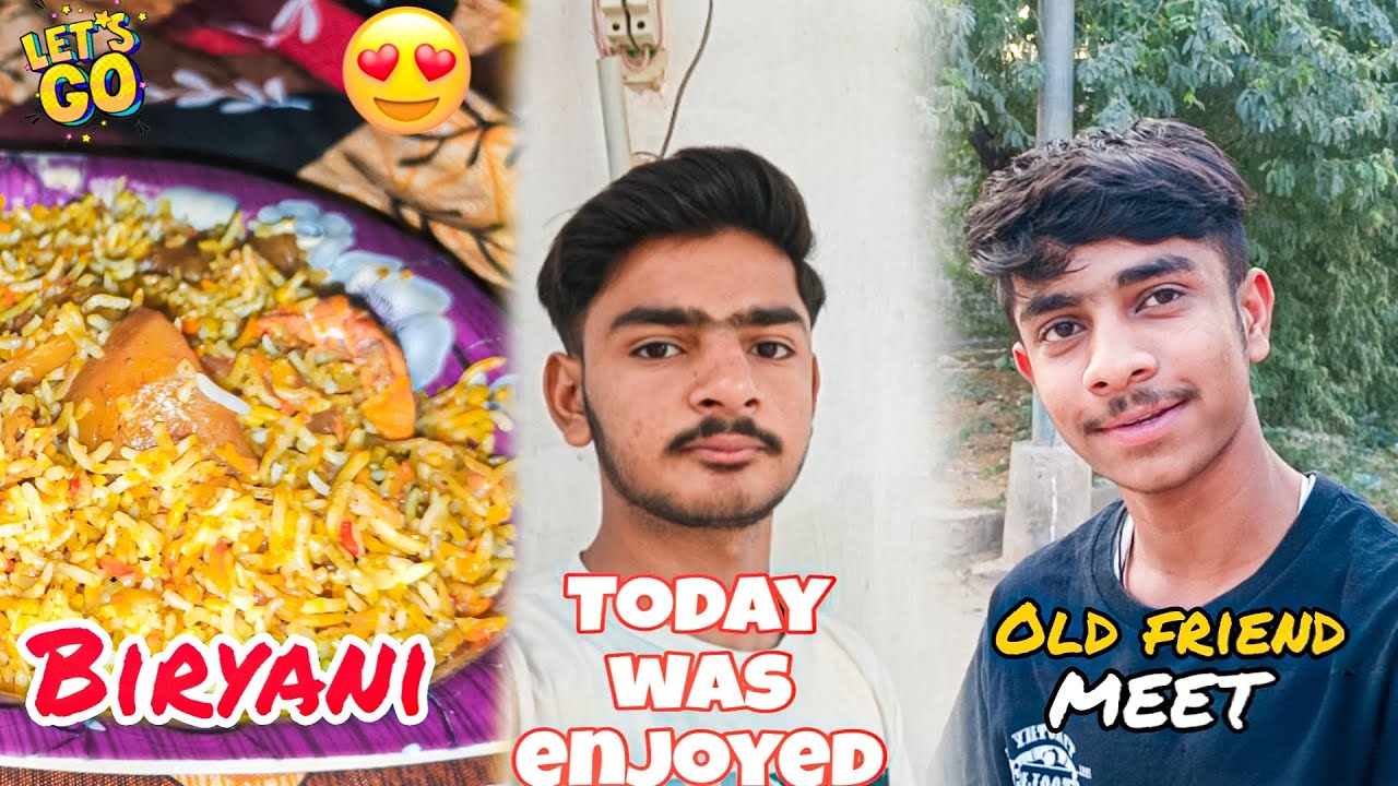 Meet an old friend today 🫂🫀and enjoyed eating biryani today.🤤😍 Watch and enjoyed😊