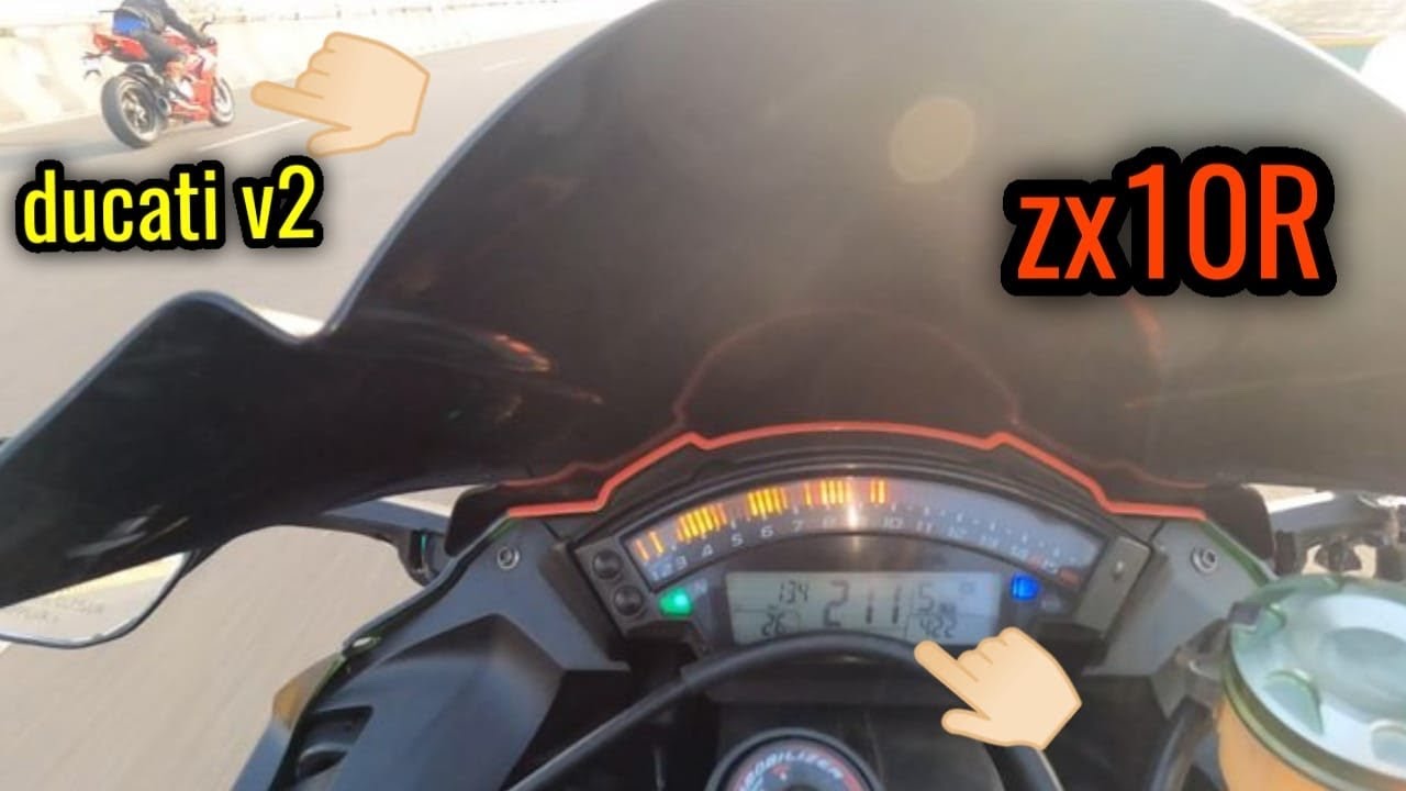 Zx10r VS Ducati Panigale v2 RACE 🔥🏍💨/ RACE WITH TRACK RIDER 😱😍