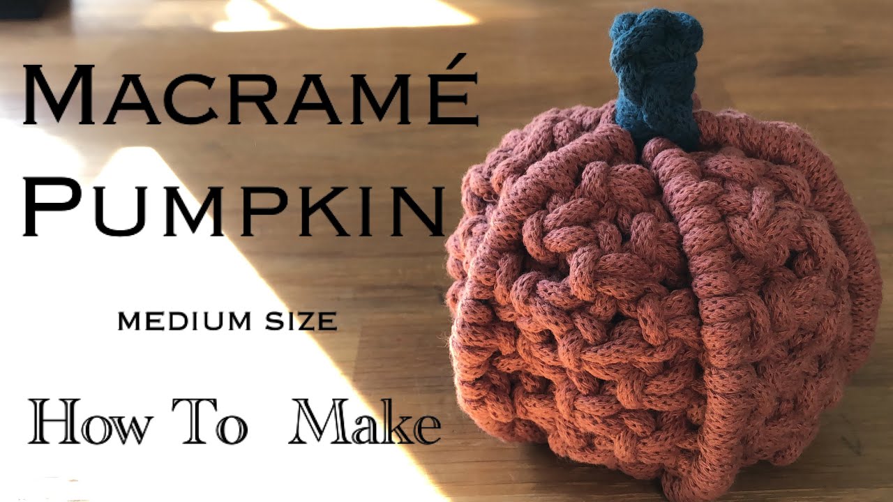 Macrame Pumpkin / Fall decorations / Halloween / Thanksgiving