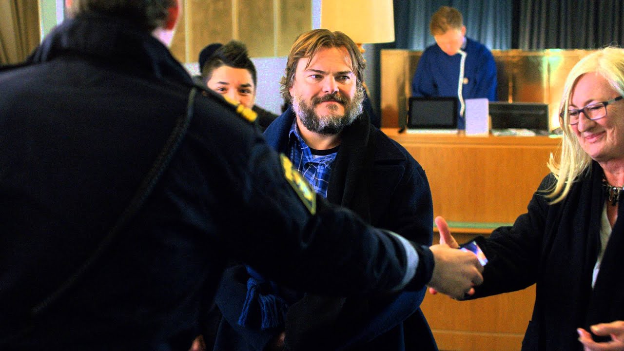 Jack Black and Niklas Engdahl #Welcome to Sweden, photo shoot