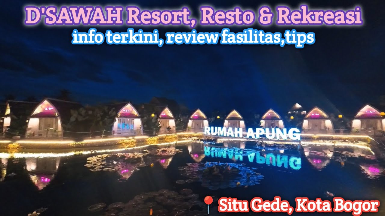 Glamping vibes persawahan di D'SAWAH Resort Resto & Rekreasi