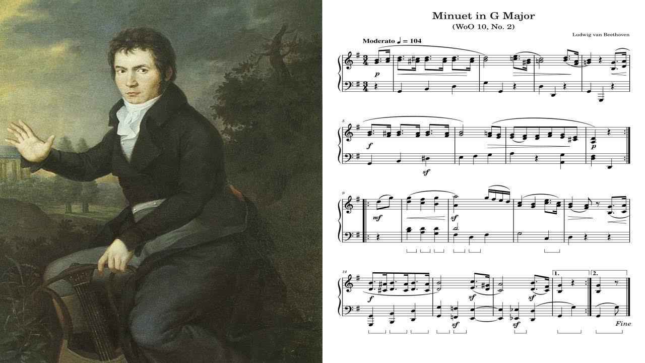 Beethoven - Minuet in G Major (WoO 10, No. 2)
