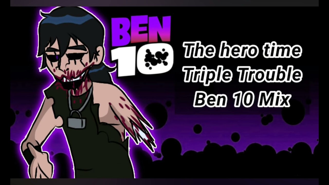 Fnf hero time (triple trouble ben 10 mix).but phobo and deimos replace villgax retake reupload