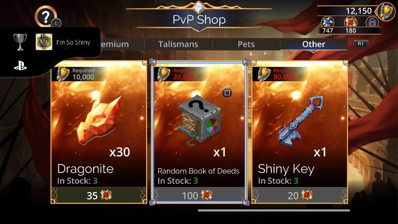 Gems of War ~ I'm So Shiny Trophy