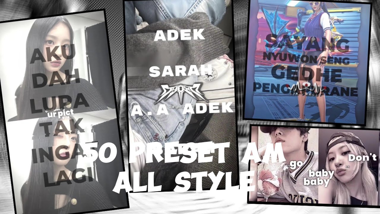 KUMPULAN 50 PRESET ALIGHT MOTION ALL STYLE TERBARU 2025 || JEDAG JEDUG VIRAL TIKTOK