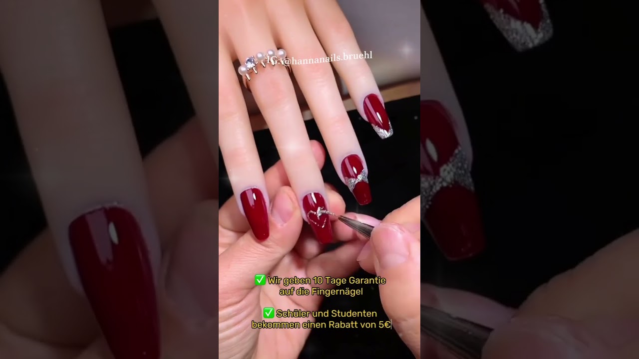 S&uuml;&szlig;e rote N&auml;gel #nails #nailart #nailtec #love #nailtech #beauty #nailartsolutions #naildesign #5k