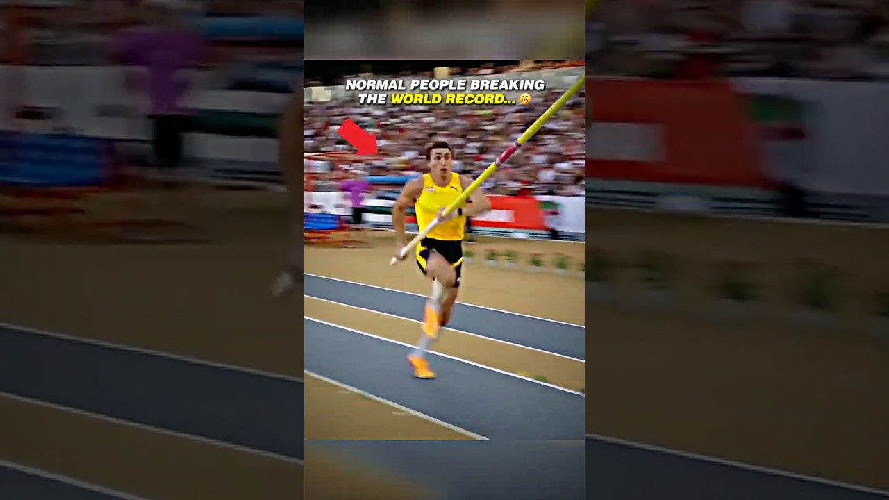Who's greater: Usain Bolt or Mondo Duplantis?🤔 #trackandfield #sprinting #polevault #olympics