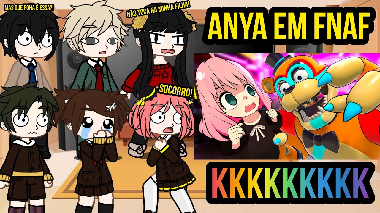 Spy X Family react Anya em Five Nights at Freddy's  😂❤️