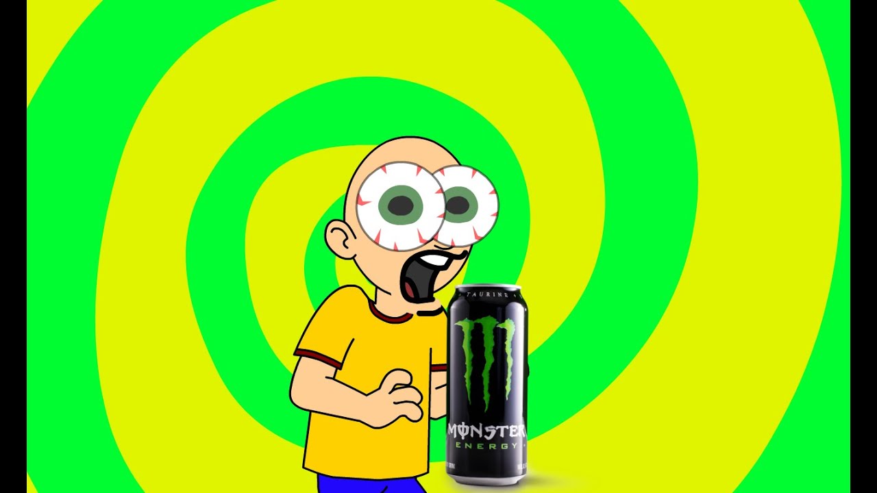 Caillou Tries The Monster Energy Drink/Grounded