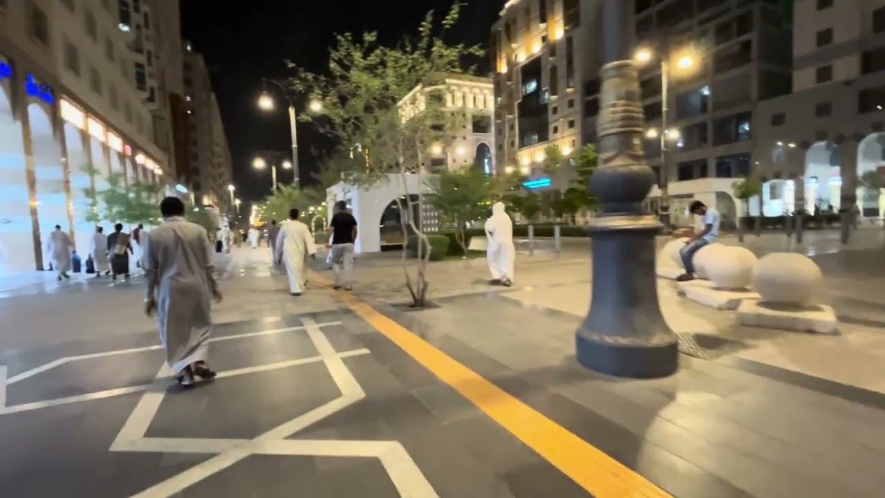 5 July 2025 Madinah Al Haram To Hotel Markaziya Central #almadina #madina #steet #tour #beautiful