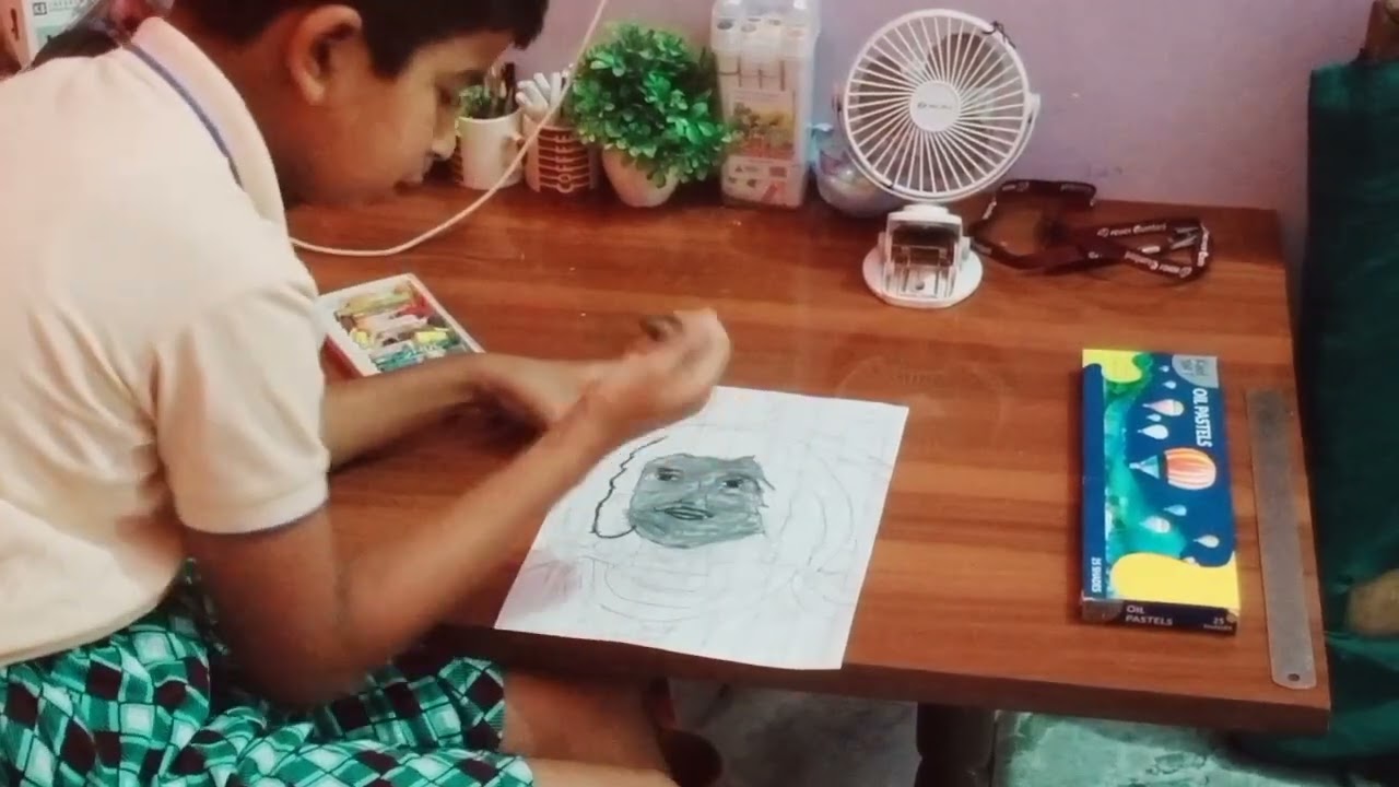 Shri Ram lala colouring part step by step