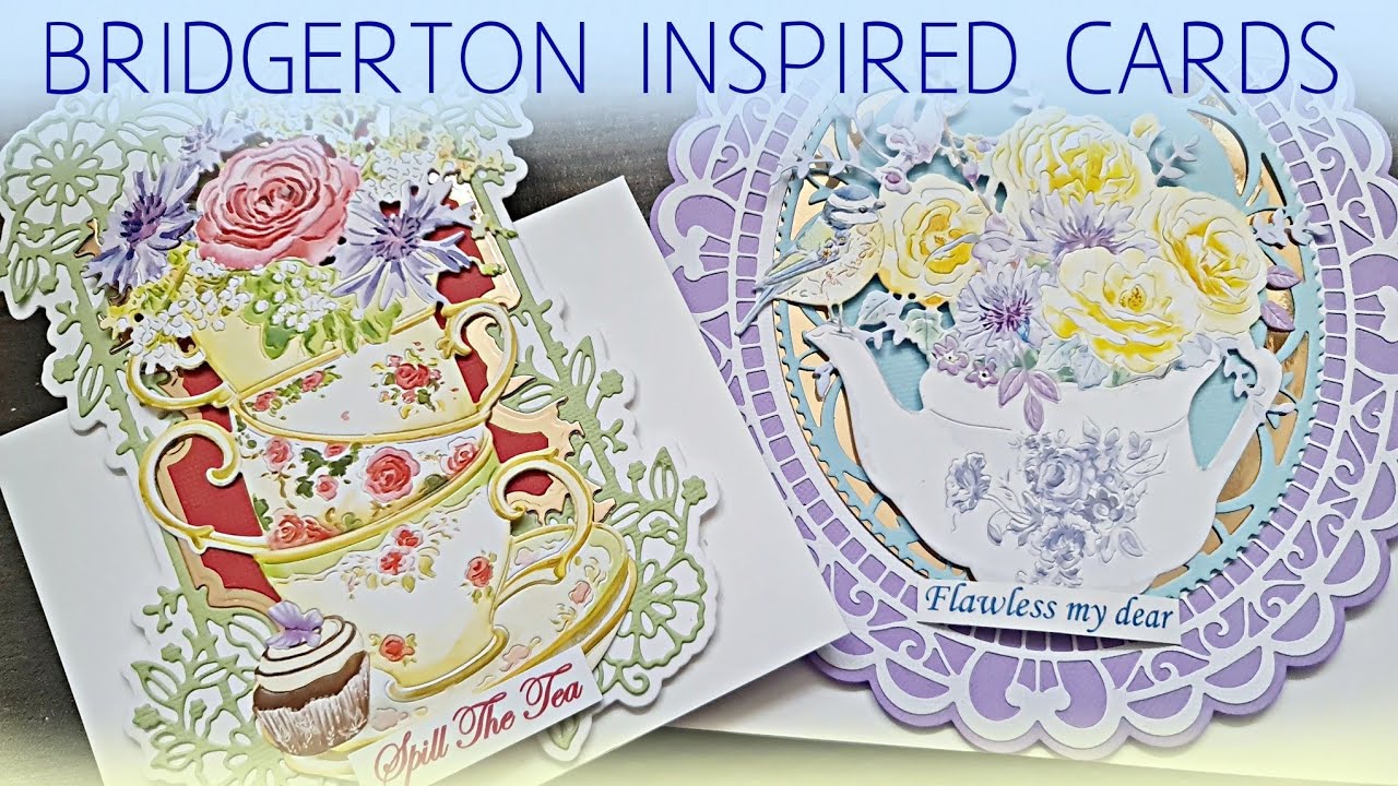 BRIDGERTON inspired cards | Tutorial 