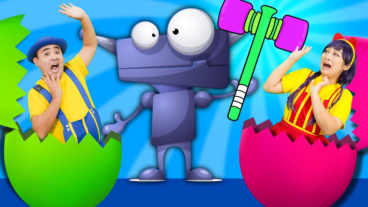 Huevos Sorpresa de Robots | +Más Canciones para Niños | Tigi Boo En Español