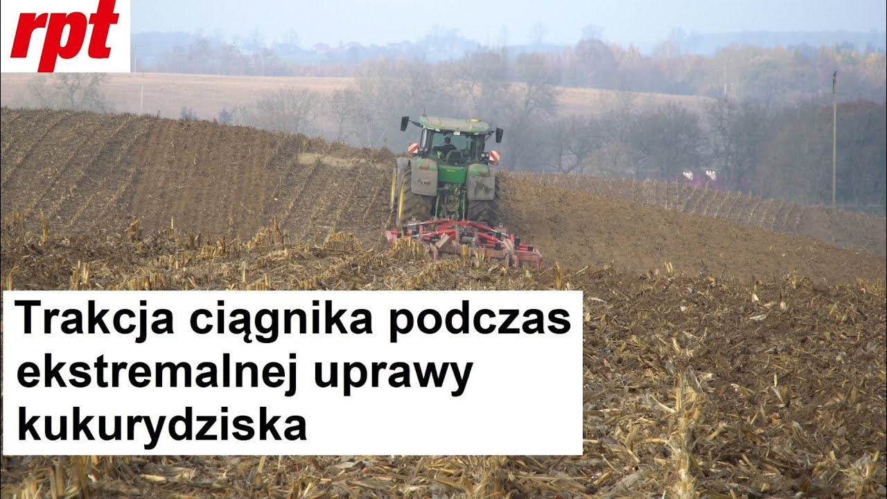 Trakcja ciągnika podczas ekstremalnej uprawy kukurydziska