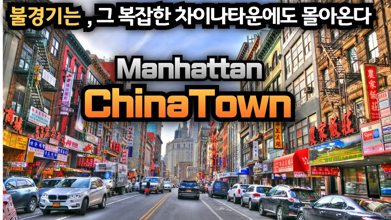 맨하탄 차이나타운-뉴욕키다리쌤과 구경 하며, 설명듣기