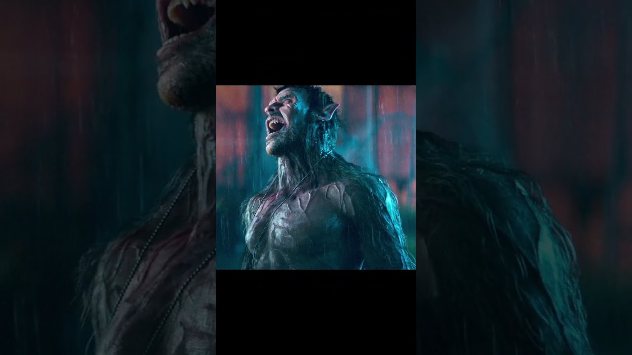 Wolf 🐺 tranformation in the moon 🌙 light | #werewolves #shorts #trending #marvelji  #film  #movie