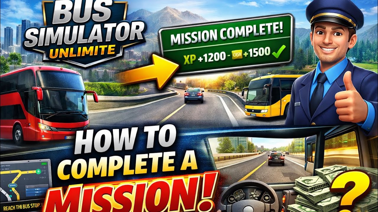 Bus Simulator Unlimited -How to complete a mission 