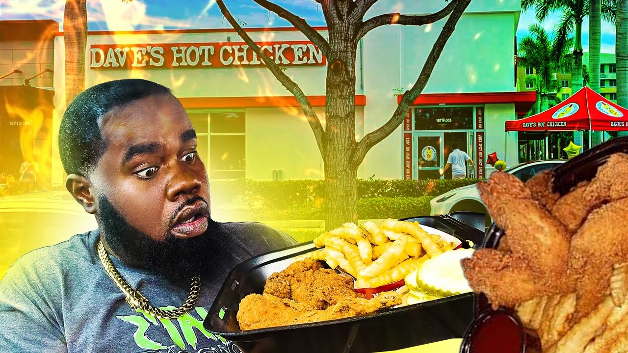 Trying The NEW Dave's Hot Chicken!