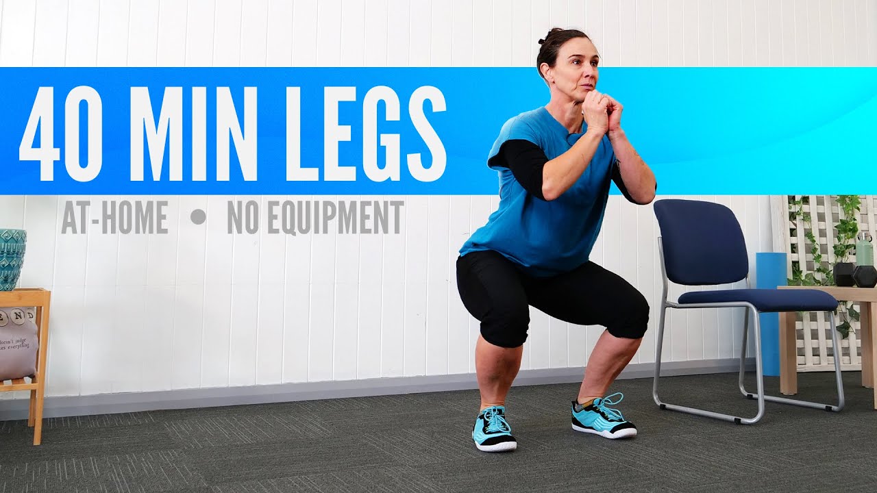 40 Minute LEGS Workout for Seniors & Beginners // No Equipment