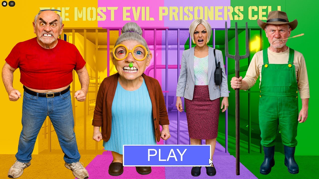 EVIL GRANDPA VS GRANDMA S EVIL KAREN VS MR RANDI IN REAL LIFE? OBBY Roblox Update All Morphs