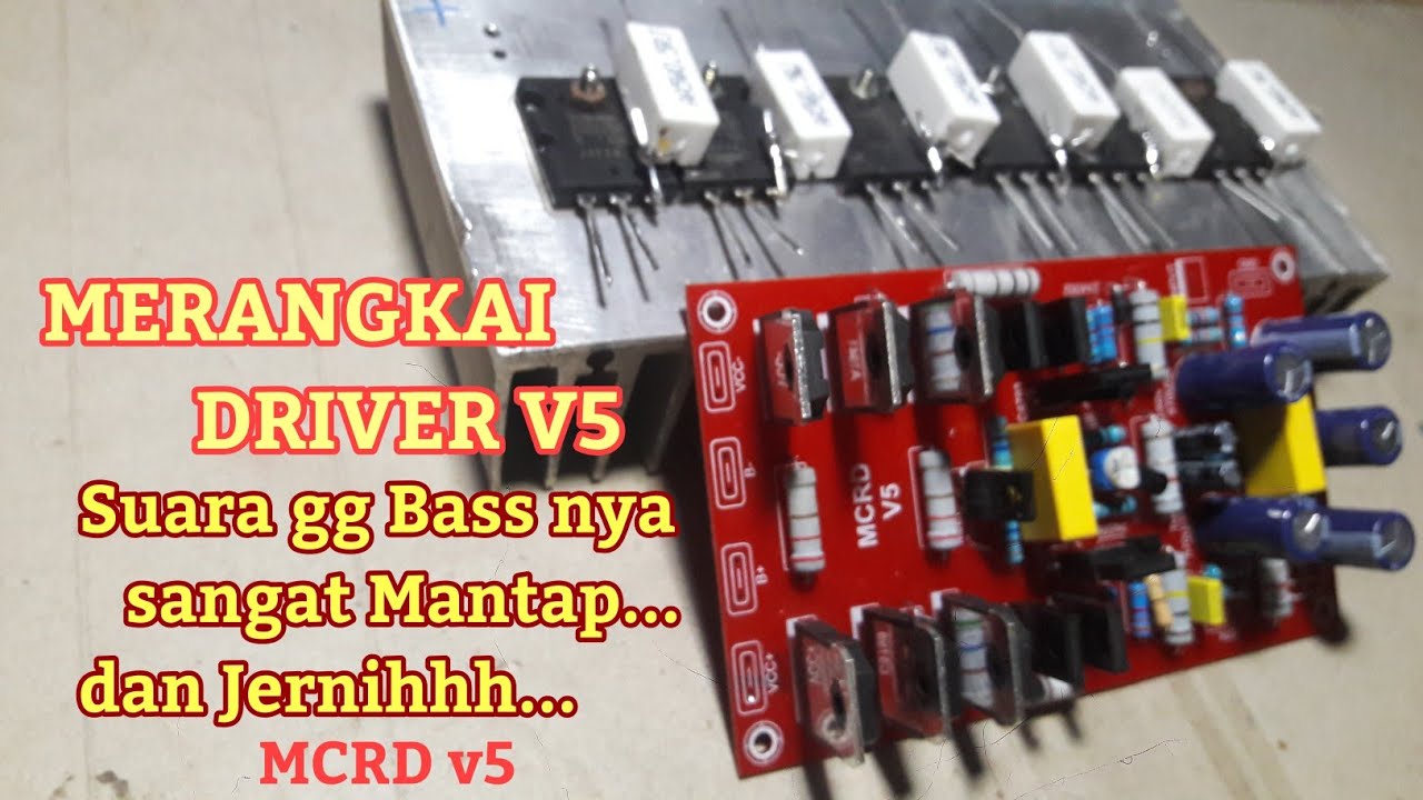 Cara Merangkai Driver power mcrd v5,langsung tes suara