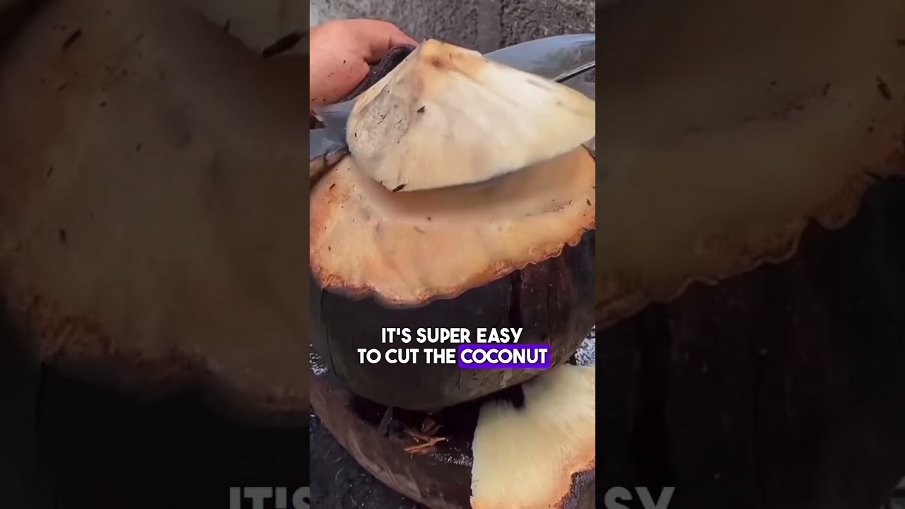 Why do they roast coconuts? 🥥