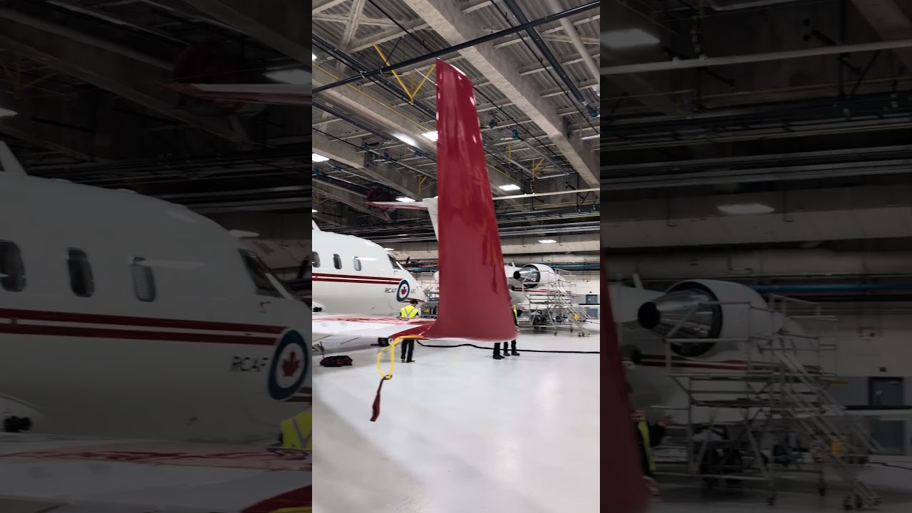 A rare glimpse of the restricted Transport Canada Hangar in Ottawa, Prime Minister&rsquo;s Challengers