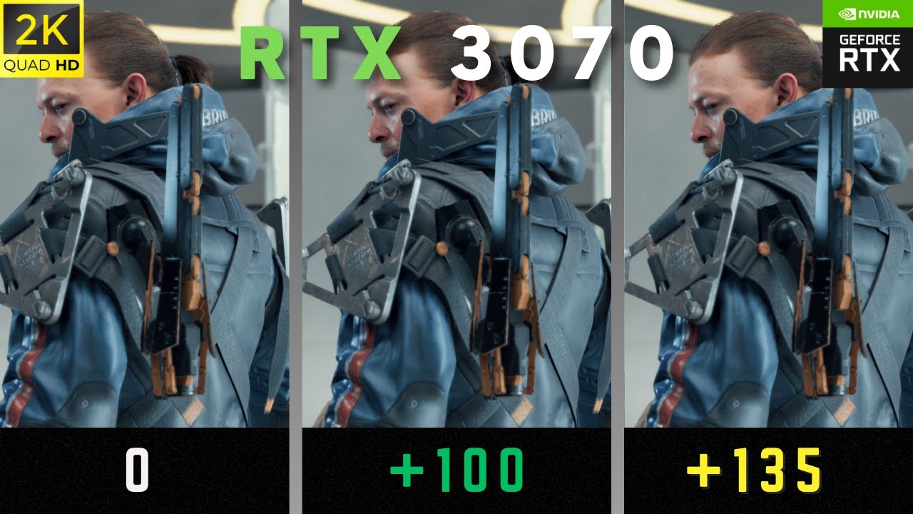 RTX 3070 8GB | Core Clock OC comparison | 1440p | Test in 5 Games