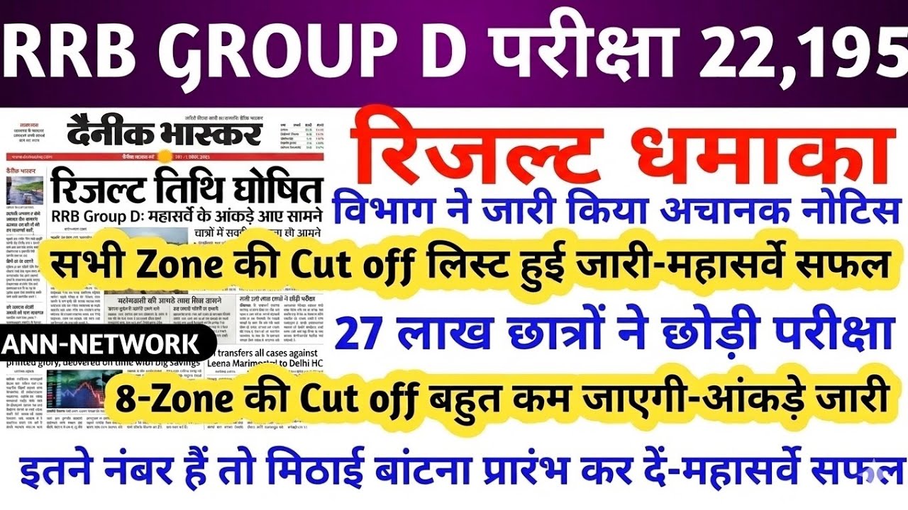 RRB GROUP D RESULT 2026 | RRB GROUP D RESULT KAB AAYEGA | RRB GROUP D LATEST NEWS TODAY | RRB NEWS